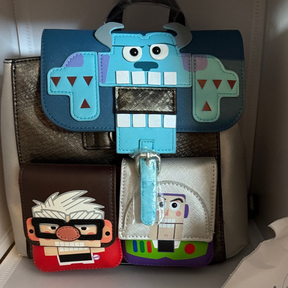 Loungefly Blue and Silver Character Backpack